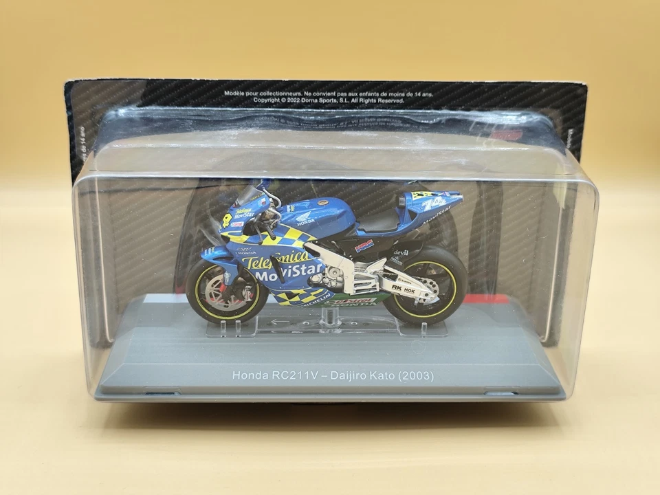 1/18 Honda RC211V Moto GP 2003 D. Kato IXO Altaya - Photo 1/1