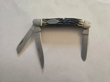 Winchester Pocket Knife 3 Blade Plastic Bone Handle VG