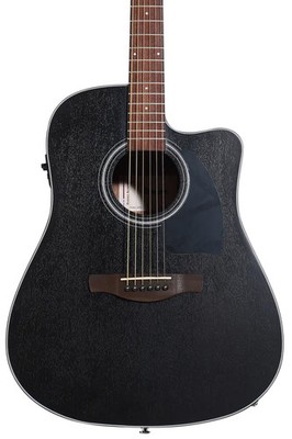 Ibanez PF54CE Acoustic-electric Guitar - Open-pore Weathered Black