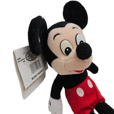 Disney Store Mickey Mouse Plush 9" Stuffed Animal Toy Vintage With Tags