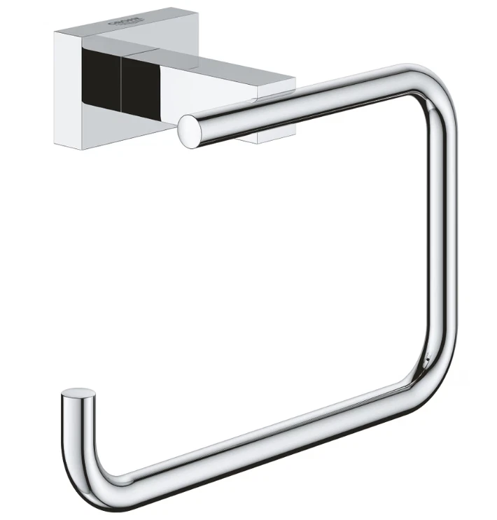 GROHE Cube Porte-Papier WC 40507 001 Chrome Mur Avec Vis Sans Couvercle - Photo 1/2