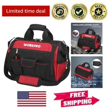 Spacious 16" Tool Organizer Bag - Waterproof & Multi-Pocketed for Easy Access