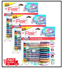 Xtra Sparkle Glitter Gel 10 Colours Xtra Sparkle Gel Pen by Flair 3 Pack