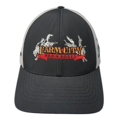 Farm City Pro Rodeo Fitted Hat Black XL Embroidered Richardson Outdoor