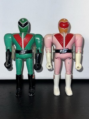 VTG Popy Chogokin 1970s Momorenger & Midorenger Himitsu Sentai Gorenger Japan 5 