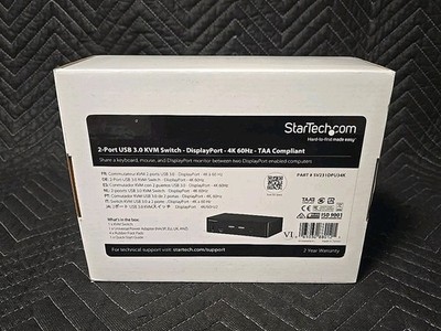 Startech 2 Port DisplayPort KVM Switch This is a brand new, unused switch.