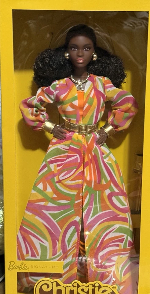 Muñeca Mattel Barbie Signature Christie 55 Aniversario Mattel 2023 NRFB Retro Foto 2 de 4