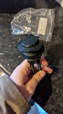 Black Dual Push Toilet Flush Valve Button Round 48mm Dual Flush Water Button