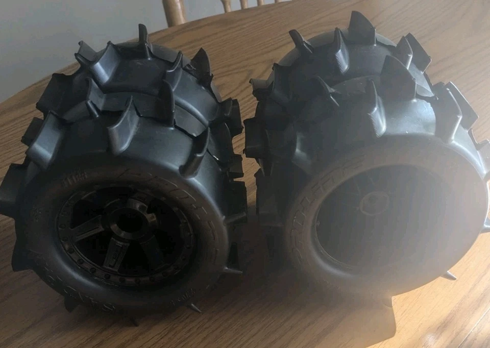 Pro-Line Sand Paw 2.8" Mounted Tires &  Black Wheels   (SET OF 4) Used  - Image 2 of 4