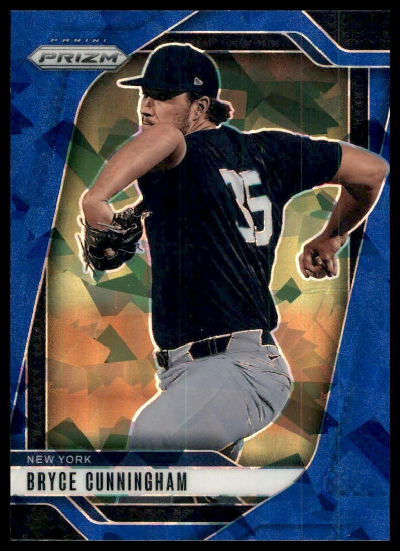 2025 Panini Prizm Bryce Cunningham Blue Ice Prizm #32