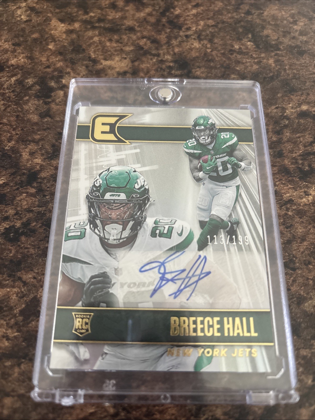 2022 Panini Chronicles Breece Hall Essentials Autographs #ESS-BRH  /199