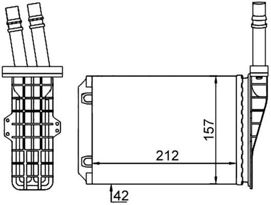 NEU - Mahle AH209000S WäRmetauscher, Innenraumheizung FüR Renault-image