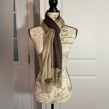 Brown and Champagne Scarf A