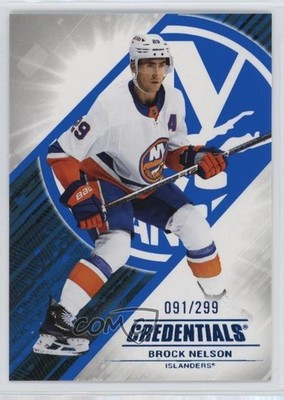 2024-25 Upper Deck Credentials Blue 91/299 Brock Nelson #69 0il7
