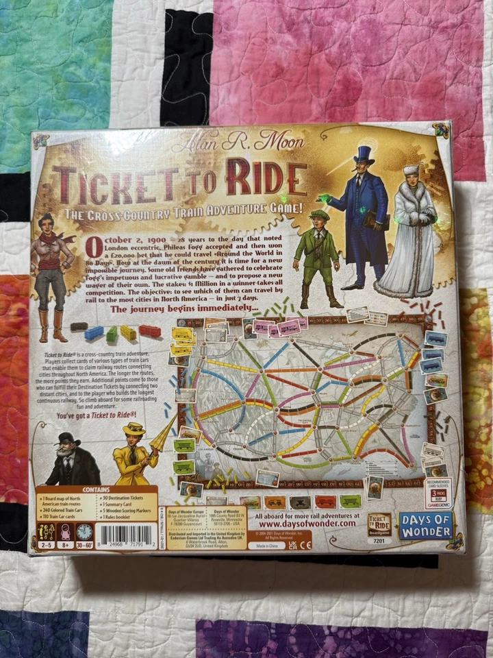 Juego de mesa Ticket to Ride - Una aventura en tren a campo traviesa NUEVO sellado de fábrica Foto 3 de 3