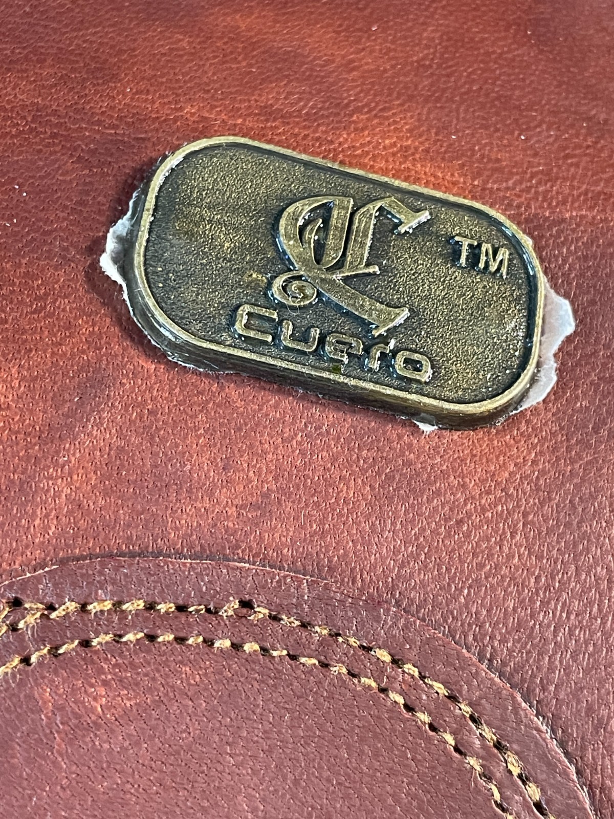 Cuero Brown Solid Leather Crossbody Strap Satchel… - image 10