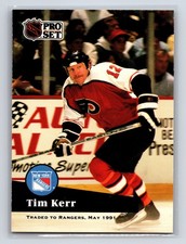 1991-92 Pro Set - Tim Kerr #180 Philadelphia Flyers Hockey Card