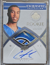 Upper Deck 2008-09 Exquisite Courtney Lee Magic #74 RC Patch Auto 056/225