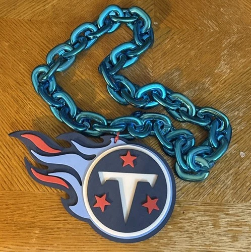 Tennessee Titans Oversized Necklace, Pendant Chain