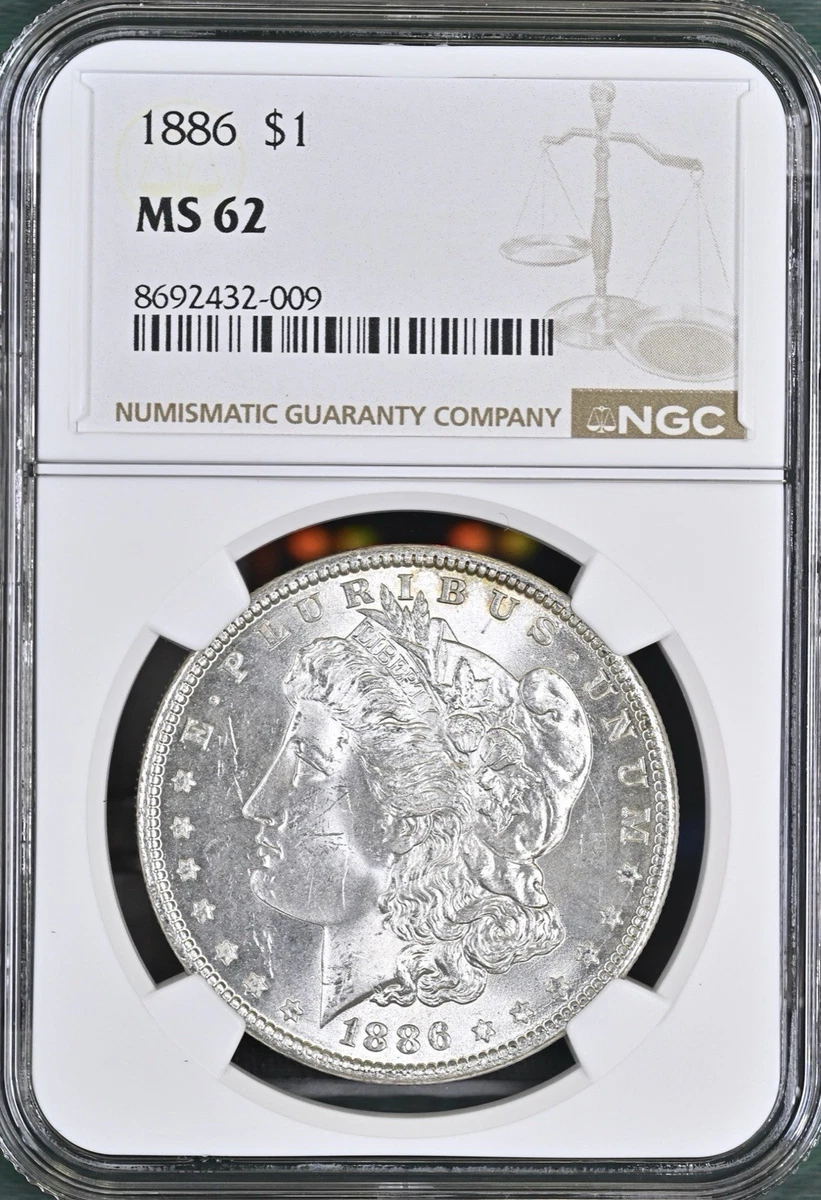 MS 62 Graded 1886 Year Morgan US Dollars (1878-1921) for sale | eBay