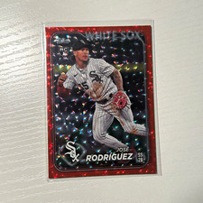 Topps 2022 /199 Series One Jose Rodriguez Red Foil Rookie #86 White Sox Card. rookie card picture