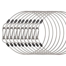 10 Pack Stage Light Safety Cables for Stage DJ Party Lights Thickened 1/8 Dia