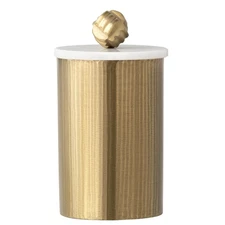 Tomar Metal Decorative Jar with Marble Lid - Handmade Home Decor Accent / Alu...