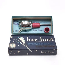 Vintage Anchor Products Bar Host Jigger Pourer Stopper Chrome Barware MCM