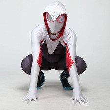 Spider-Gwen Across the Spider-Verse Jumpsuit Gwen Stacy Spandex Cosplay Costume