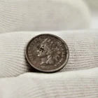 1872 US Indian Cent 1c Semi Key  Corrosion Dings