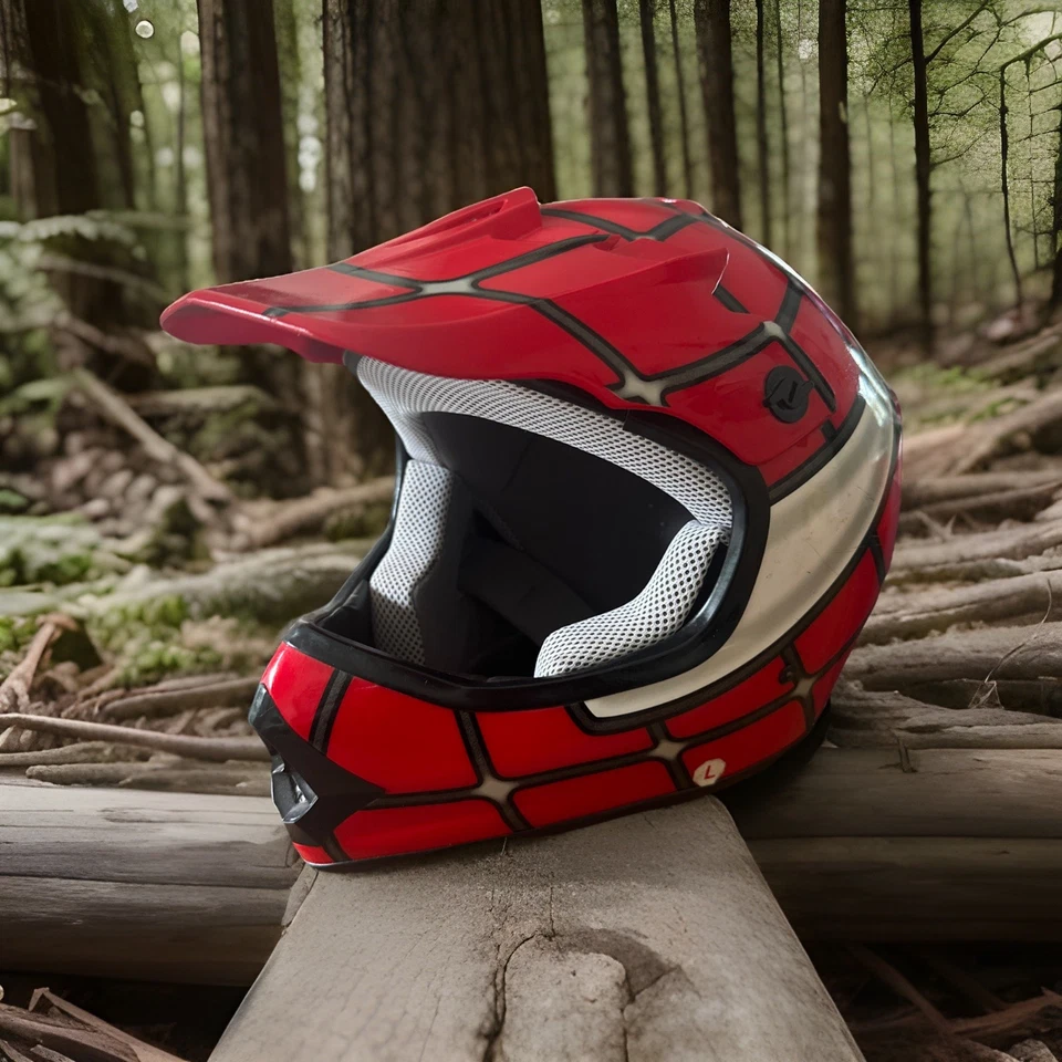 Casco de Motocross TMS Modelo HY-601 Certificado DOT Talla Juvenil Grande Foto 2 de 4