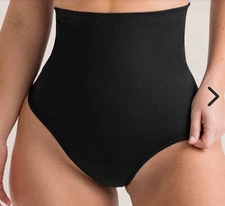 Empetua By Shapermint High Waisted Shaper Thong Black 3XL Shapewear New