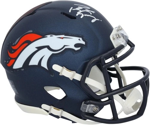 Peyton Manning Denver Broncos Autographed Riddell 2024 Speed Mini Helmet