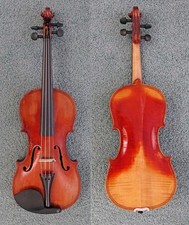 RESTORED ANTIQUE 4/4 GERMAN TRADE VIOLIN MARKED GIOVAN PAOLO MAGGINI W/CASE 1900