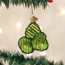Old World Christmas Pickle Chips Ornament BRAND NEW 28105