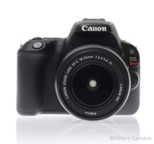 Canon Rebel SL2 24.2MP Digital SLR Camera w/ 18-55mm Zoom Lens EXC 