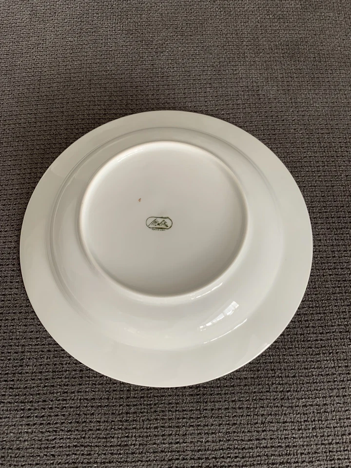 Suppenteller Melitta Porzellan Hamburg Goldrand tiefer Teller - Bild 2 von 4