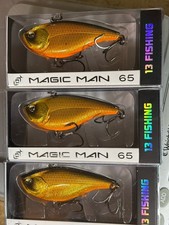 13 Fishing Magic Man 65 Golden Retriever Single Rattle One Knocker Lot of 3