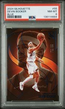 2024-25 Panini Silhouette Devin Booker #55 Blue /99 PSA 8