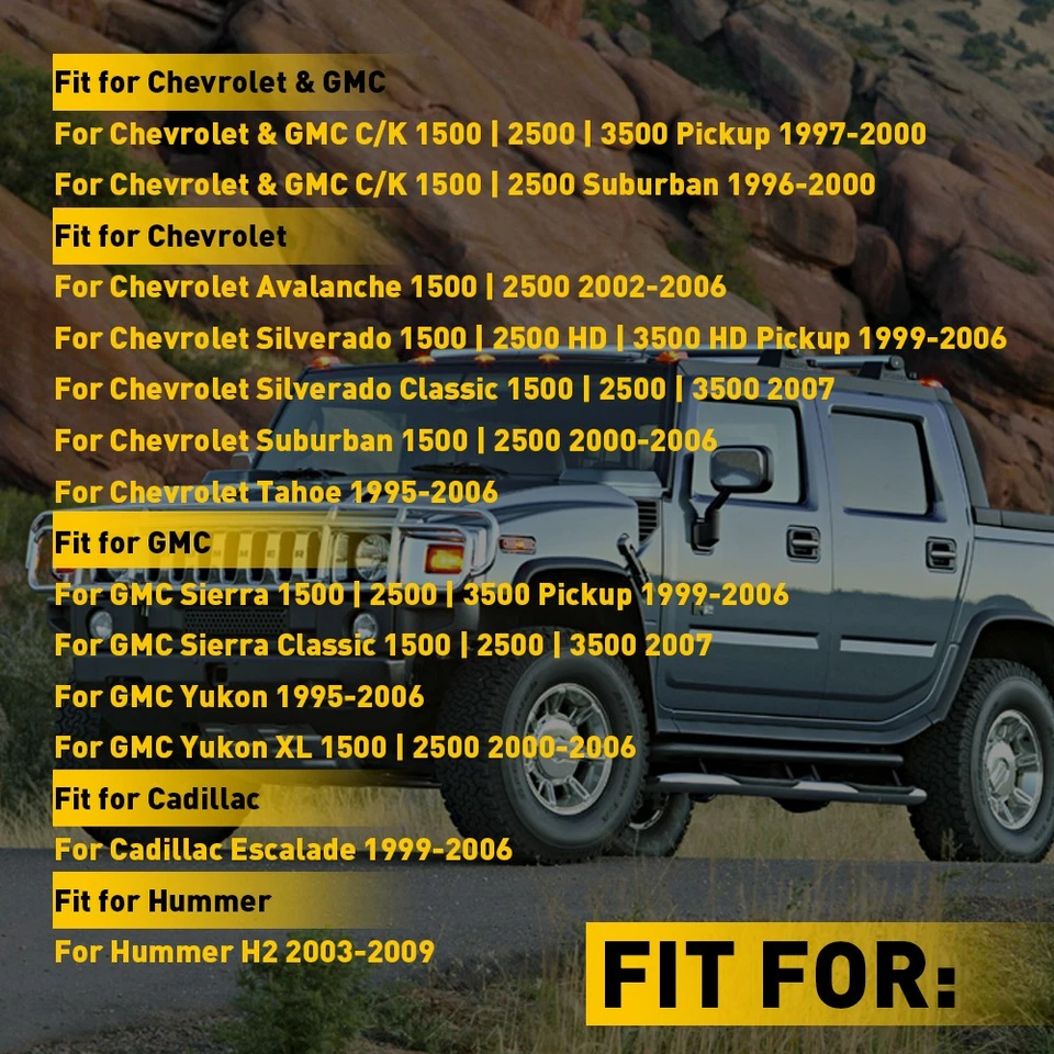 2X Panel de puerta interior Lámpara LED para cortesía 1995-07 Silverado Sierra GMC C/K Foto 4 de 4