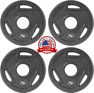 Colección De Discos De Pesas Con Agarre Olímpico, ‎5 Lb, Juego De