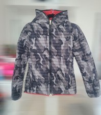 Duvetica Lightweight Windbreak Double-sided Jacket Women's Size 42 In Camo / Red