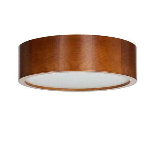 Deckenleuchte Redondo Madera Natural E27 Ø 27CM Moderno Salón Lámpara de Techo - Imagen 3 de 7