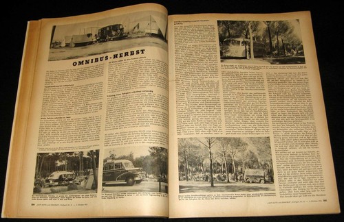TRUCKING & BUS 1953-12 GERMAN MAGAZINE LAST-AUTO und OMNIBUS CRASHES CAMPER VANS - Picture 4 of 4