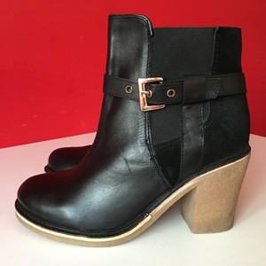 new look black leather boots