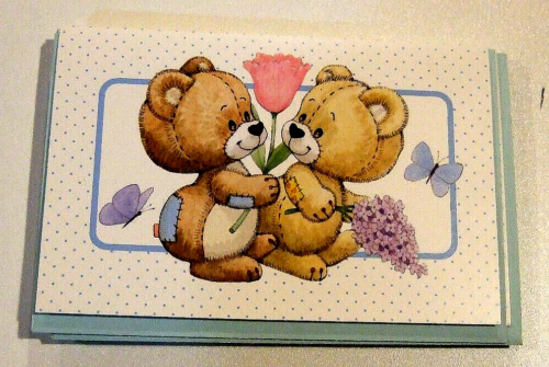 Lot of 11 Blank Greeting Cards - Baby Tigers, White Seals, Teddy Bears - NEW (Z) - Picture 5 of 6