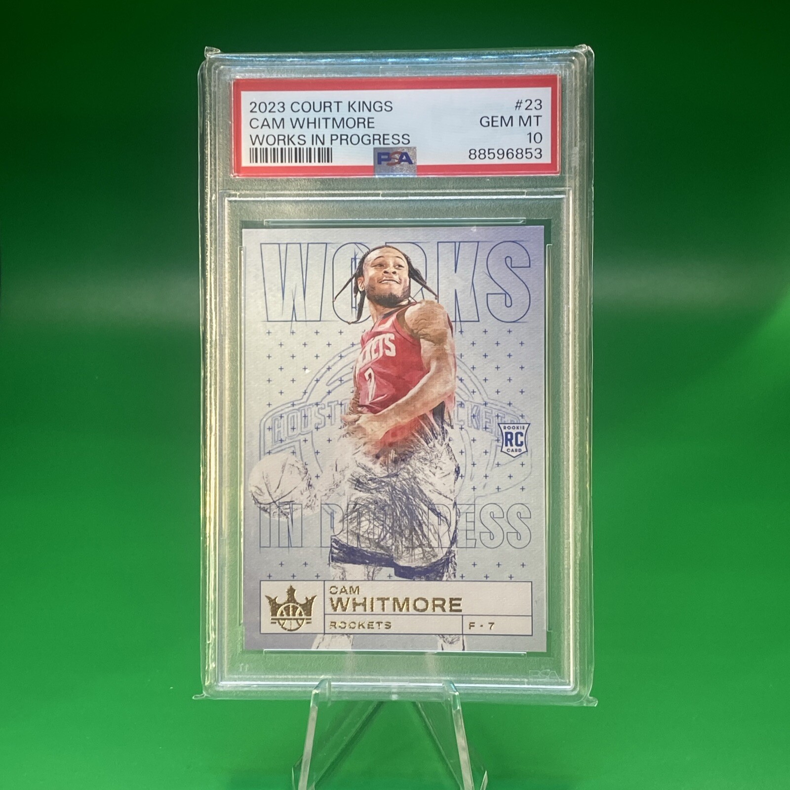 2023-24 Panini Court Kings - Works in Progress #23 Cam Whitmore (RC).