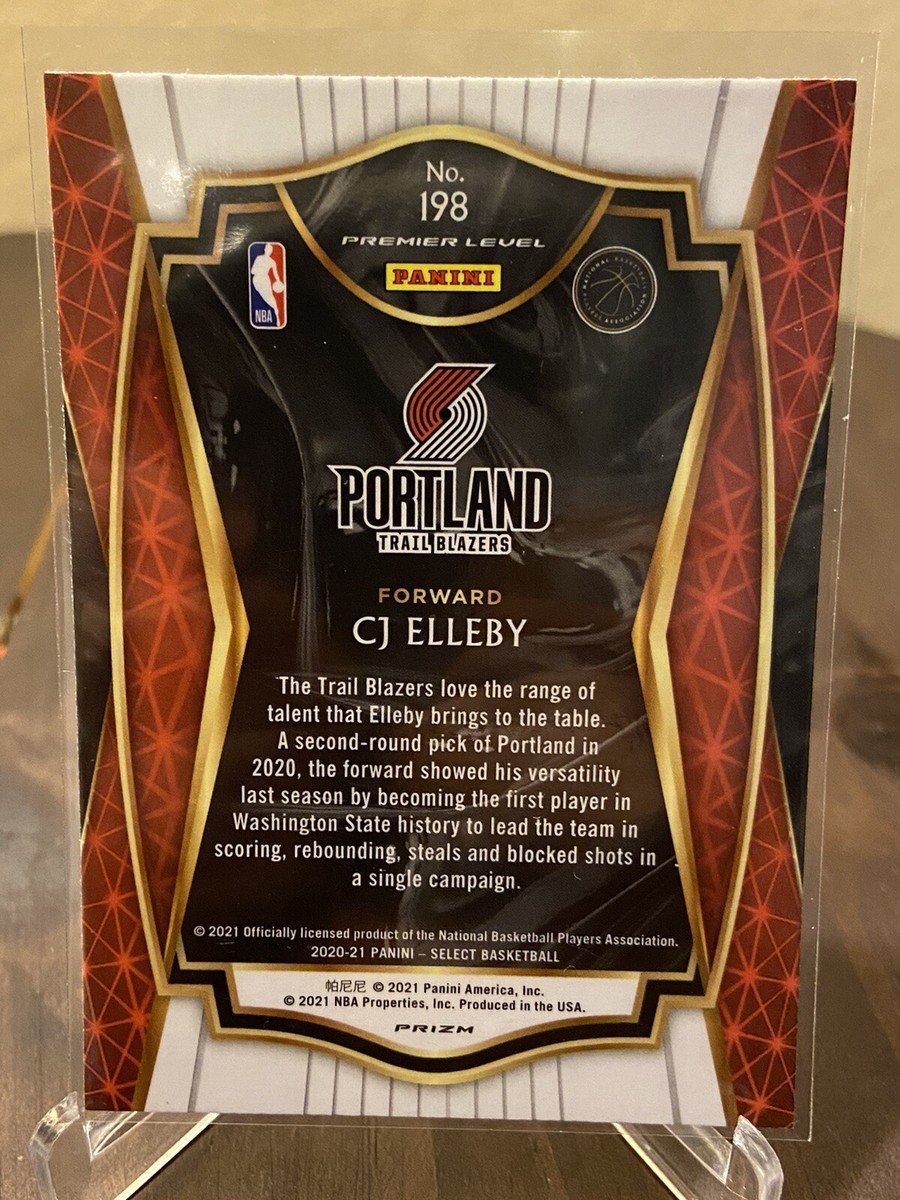 2020-21 Select CJ Elleby Premier Level Red White Orange