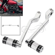 Chrome Heel Toe Shift Lever Shifter Peg For Harley Tour Tri Road Glide Softail