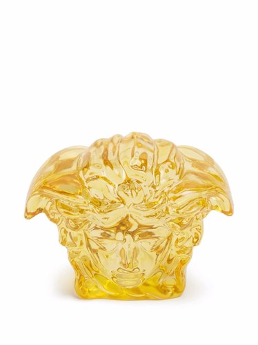 NUEVO PISAPAPELES VERSACE ROSENTHAL *MEDUSA LUMIERE* ÁMBAR Cristal Medusa 4" - Imagen 7 de 13